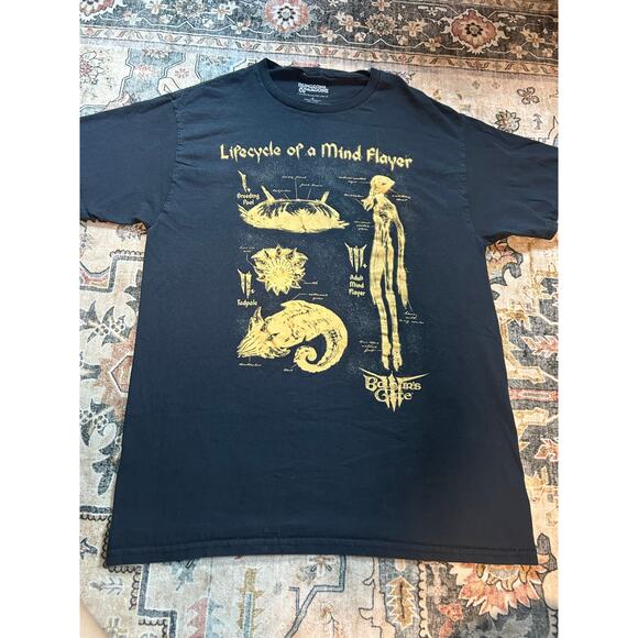 Dungeons & Dragons Graphic T-shirt Black Basic Mind Player M - Picture 1 of 7